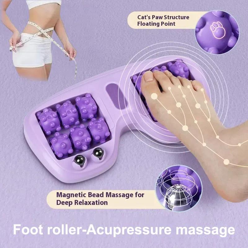 Cat'S Paw Foot Roller Massager Foot Massage Magnetic Bead Roller Multi-Point Foot Massage Foot Therapy Rubbing Foot Massager