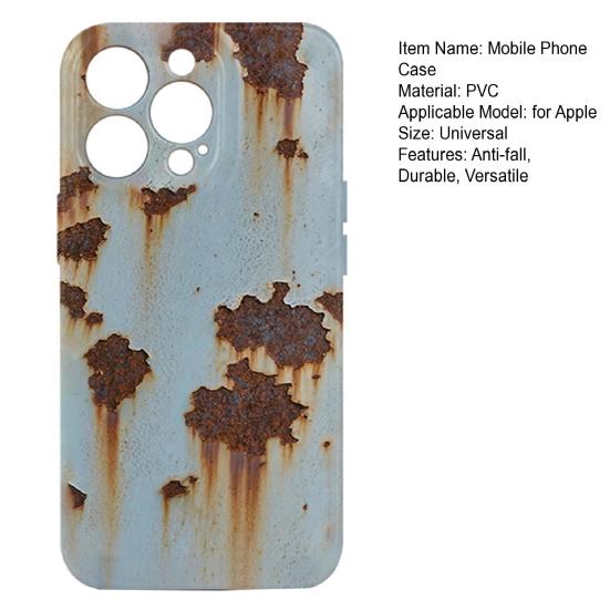 Rusty Phone Case 16 Pro/16/15 Pro for IPhone Slim Hybrid Shockproof Cover Anti-Scratch