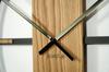 Unique wooden oak wall clock 50cm