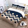 Minimalist Geometric Circular Pattern Duvet Cover Set With 3D Printing Design Soft Polyester Bedding Set All-Season Comfort