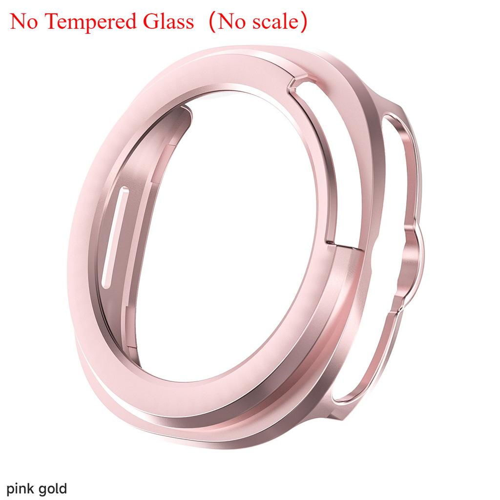Protector Case For Samsung Galaxy Watch 8 Classic PC Hollowed Cover Protective Bumper Shell Tempered Glass Screen Accessories