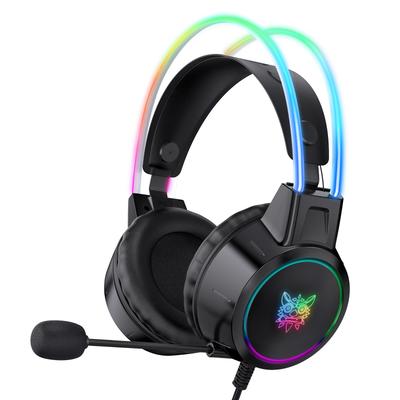 Casque de jeu X15 Pro avec micro, léger 3,5 mm, cadre en aluminium RVB, son surround pour PS4, PS5, Xbox One, PC, téléphone portable