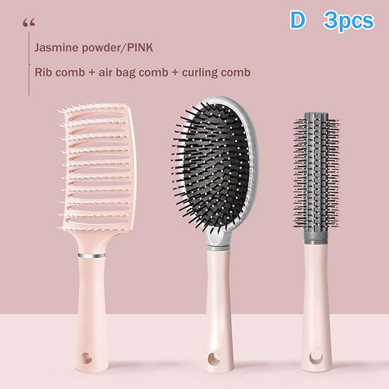Detangling Hair Brush With Air Cushion, Anti-Static Styling Comb For Wigs & Curly Hair, Reduces Hair Loss & Boosts Root Volume