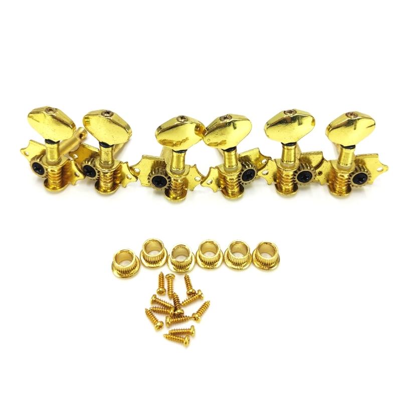6Pieces Metal Guitar Tuning Machines Suitable for Professional Musicians Seeking Superior Sound and Robust Construction