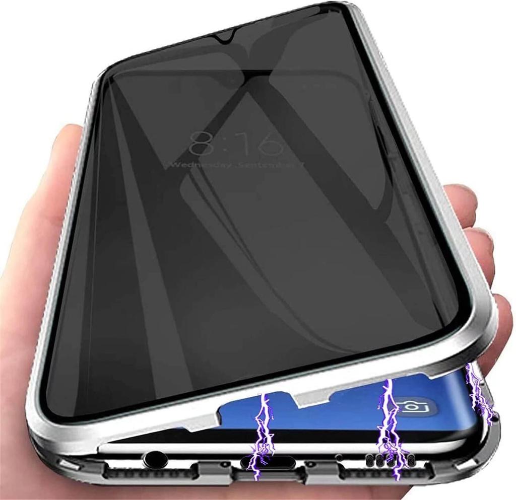 Anti Peeping Case for Samsung Galaxy S26 Ultra Plus S26+, Double Sided Tempered Glass,Metal Frame with Lens Protector Phone Bumpers