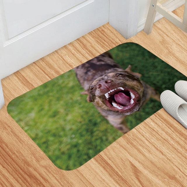 Dinosaur Pattern Wolf Pattern Floor Mat Bathroom Door Mat SofaPet Mat Corridor Balcony Non -Slip Decorative Carpet