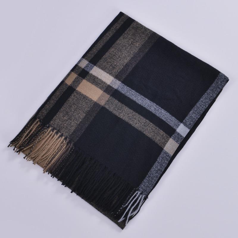 

Новый двусторонний шарф модный радужный плед утолщенный теплый шарф осень и зима кашемировая накидка 135-175CM