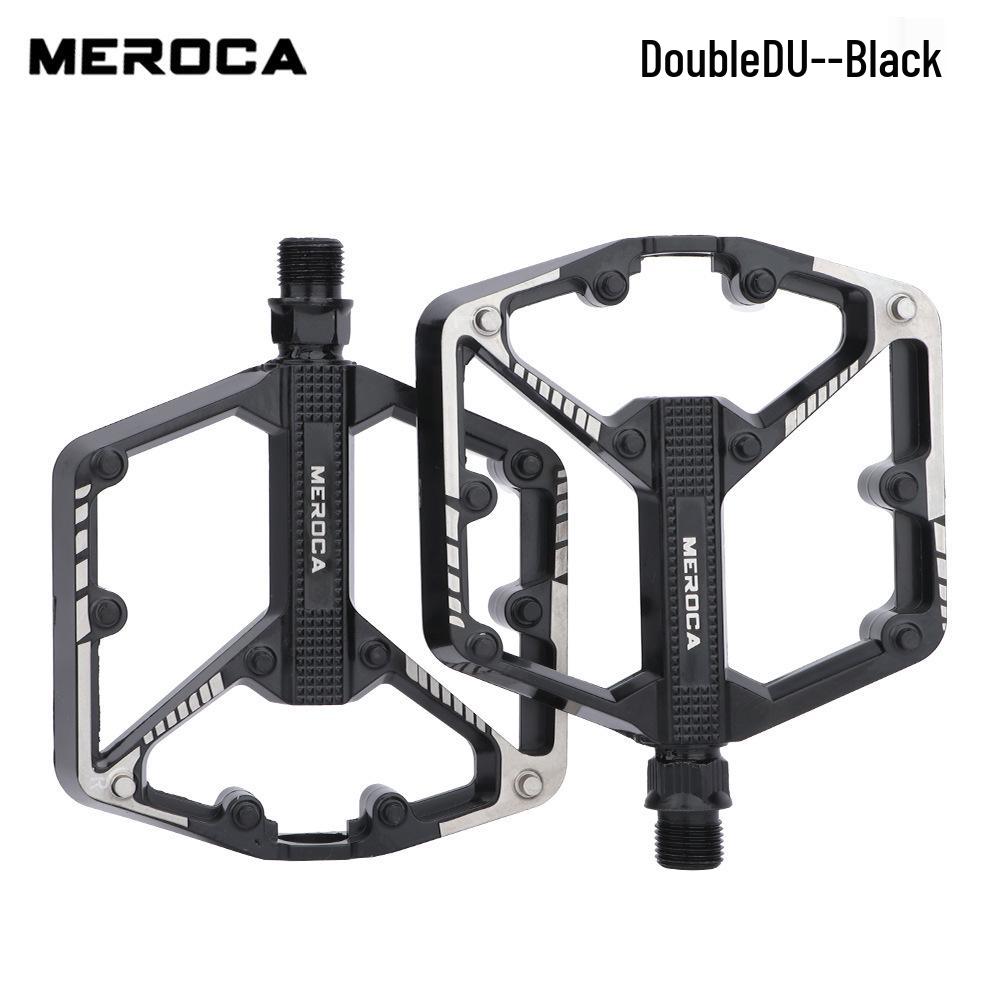 MEROCA Universal Aluminum Mountain Bike Pedals - Bearing Bike Accessories