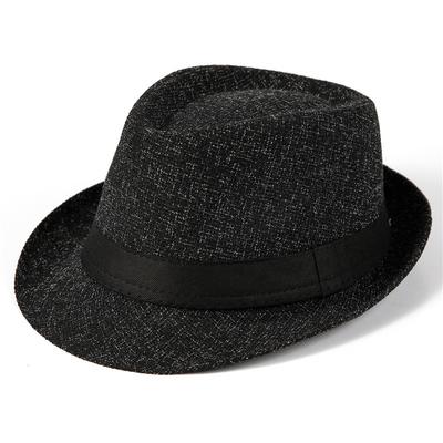 Cartola Chapéu de Jazz Vintage Masculino Primavera Verão Outono Chapéu para Terno Chapéu de Cavalheiro Britânico