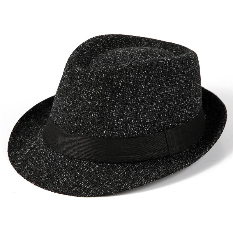 Top Hat Men's Vintage Jazz Hat Spring Summer Autumn Suit Hat British Gentleman's Hat