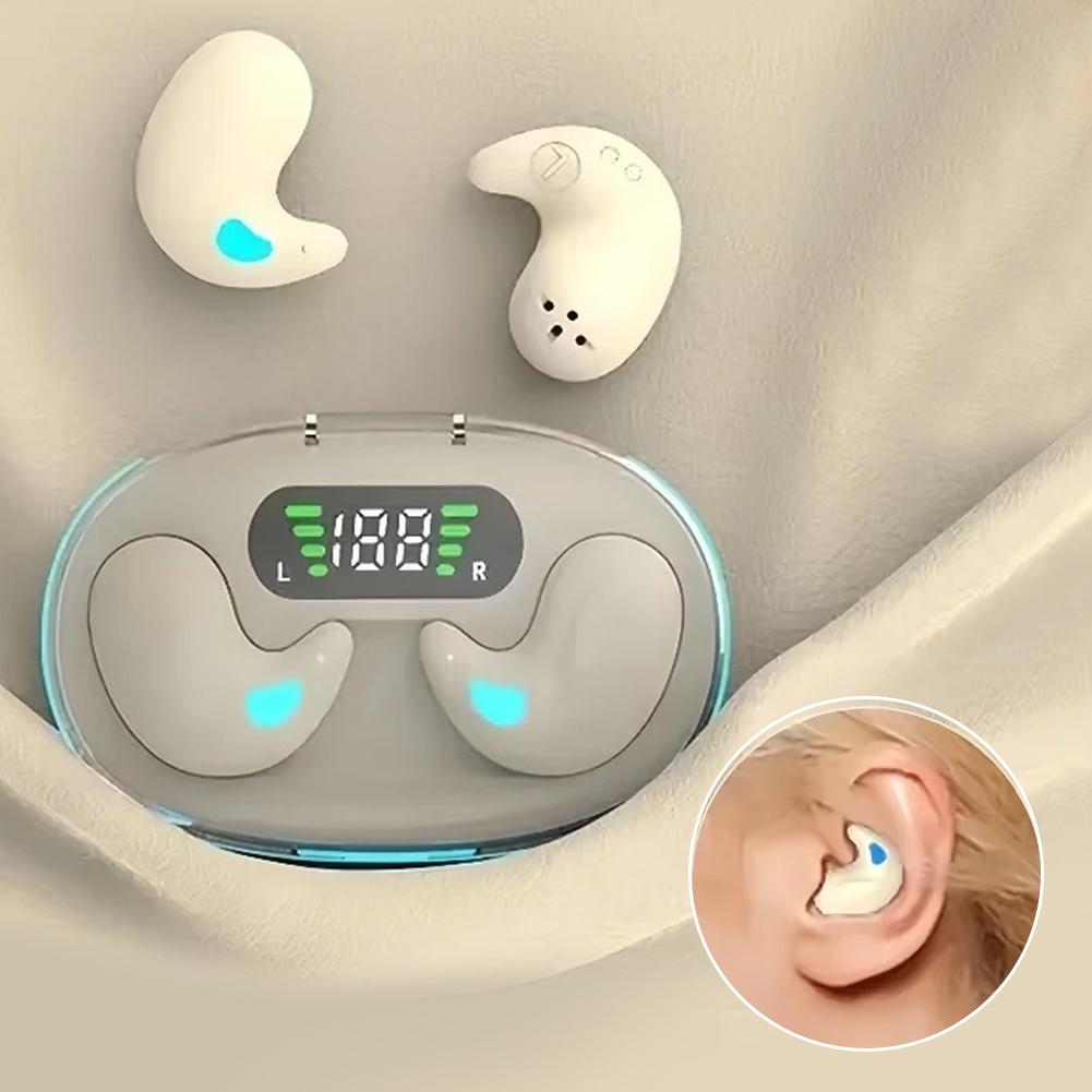 BT 5.3 Stereo-Kopfhörer Touch-Steuerung Freihändige Mikro-Schlaf-Ohrhörer Offene Ohrhörer für Laufen Fitness Lernen Zubehör