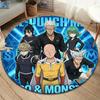 Onepunch Man Round Area Rug Carpet Rug For Living Room Bedroom Sofa Playroom Decor Nonslip Floor Mat