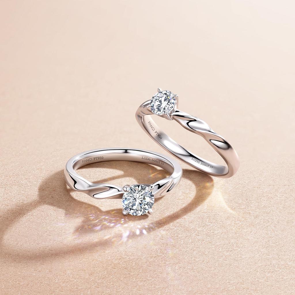 FANCIME Platynowy Rozmiar Twist Zaręczynowy Prosty Ślub Idealny do i Pakowania Prezentów "Na Zawsze Twój" Pierścionek Męski, 17, 3,5 mm Szeroki, Pt950, Pierścionek, Obrączka,