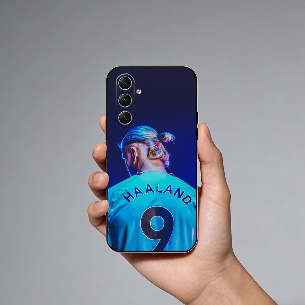 Football E-Erling H-Haaland Phone Case For Samsung Galaxy A73,A72,A71,A70,A52,A51 Others Soft Black Cover