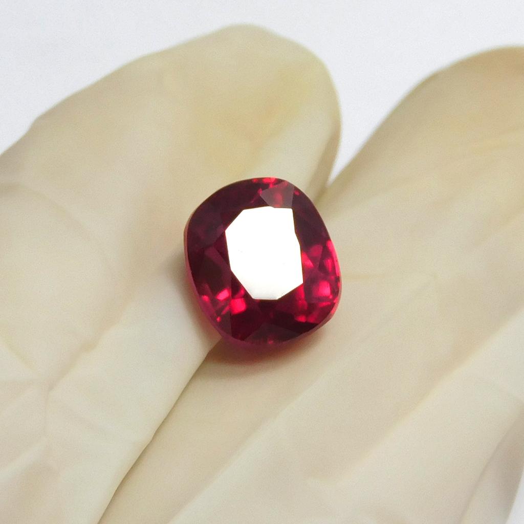 Natural Red Ruby 4.45 Ct   Ring Size Loose Gemstone Cushion Shape