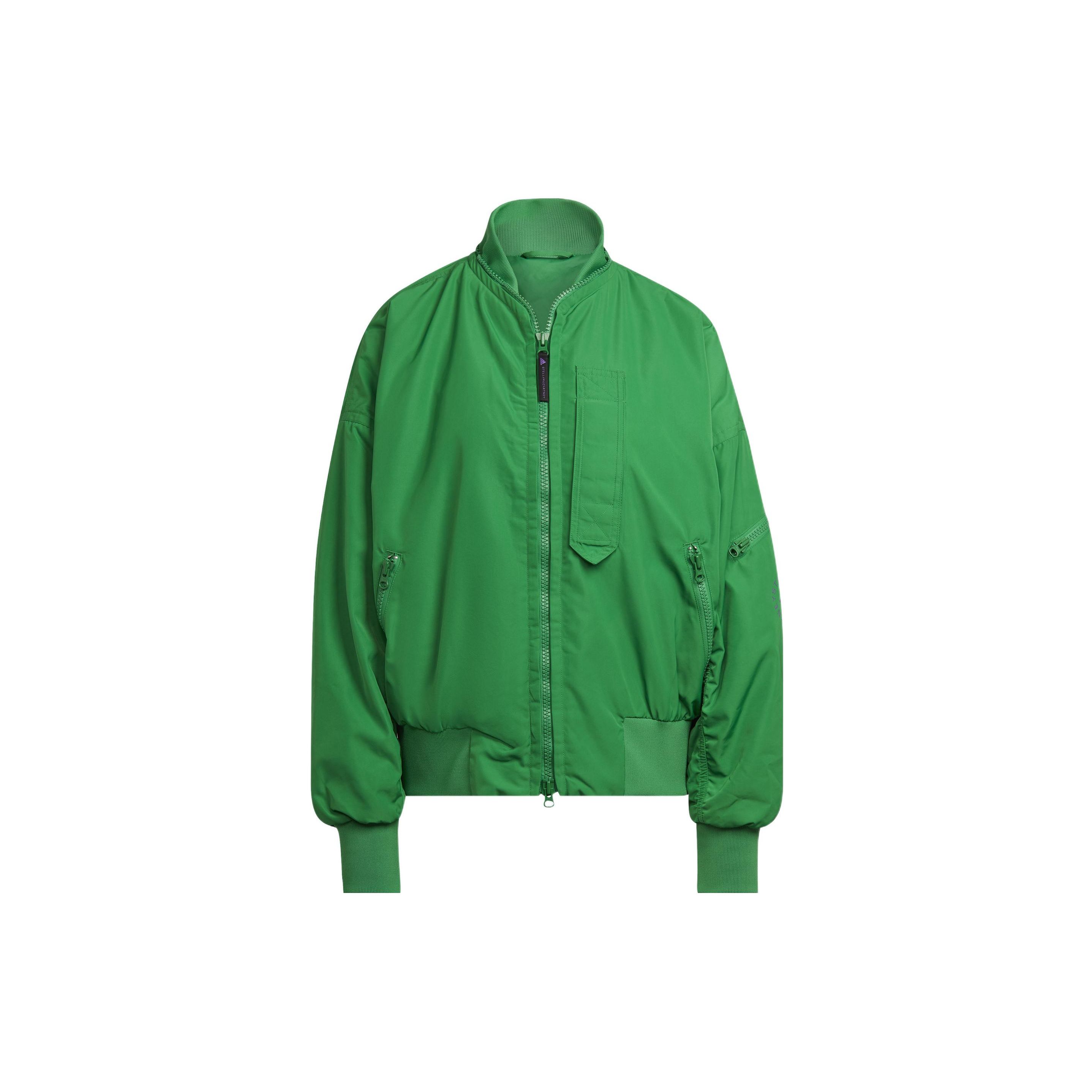 adidas by Stella McCartney Woven Bomber Jacket Green Women HI0926 S