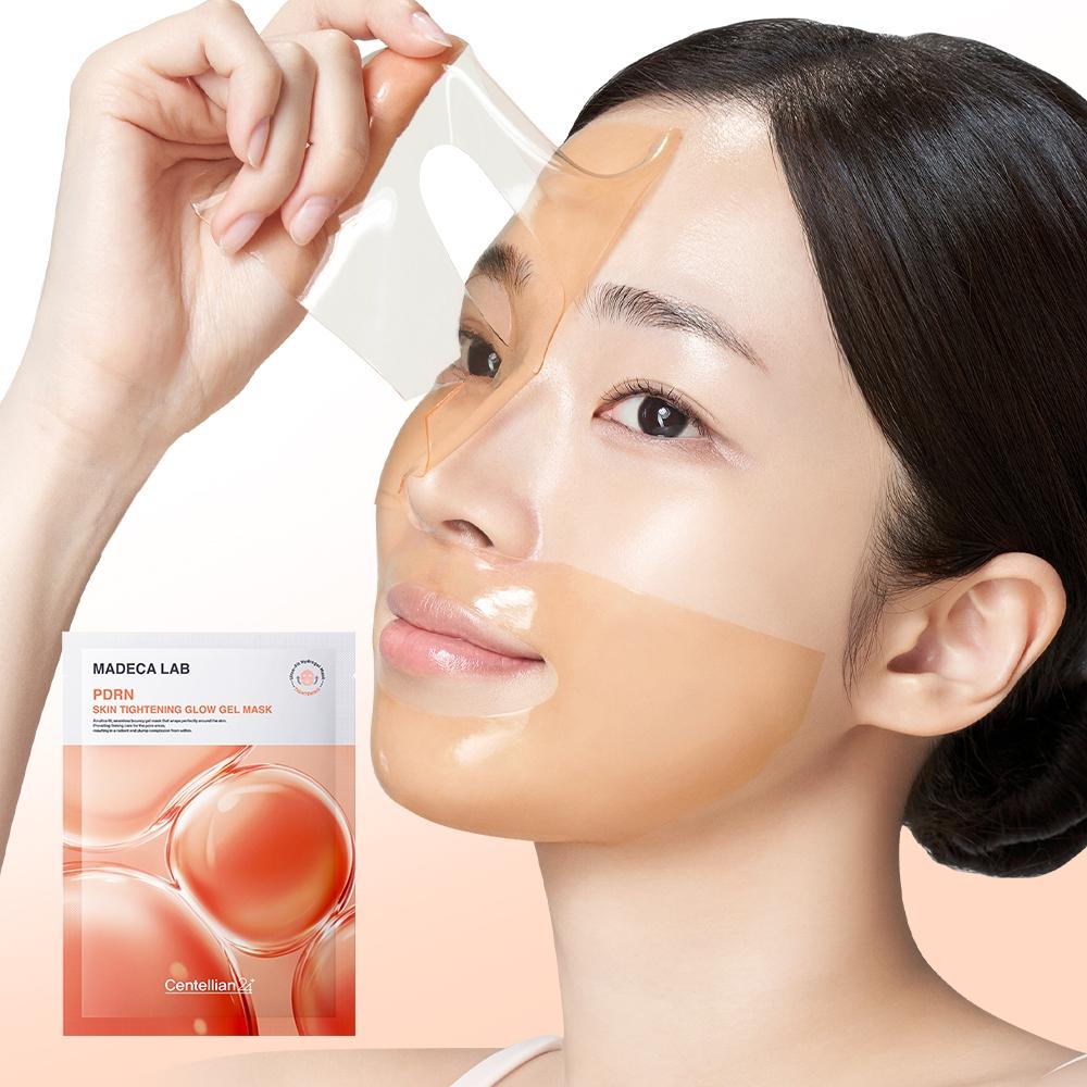 Centellian24 [cheongdam Shoptem] Centellian24 Madeca Lab Pdrn Hautstraffende Glow Gel Maskenpackung 1 Blatt