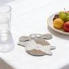 3Pcs Lovely Creature Themed Drink Protectors Soft Fabric Crochet Coasters For Dining Table