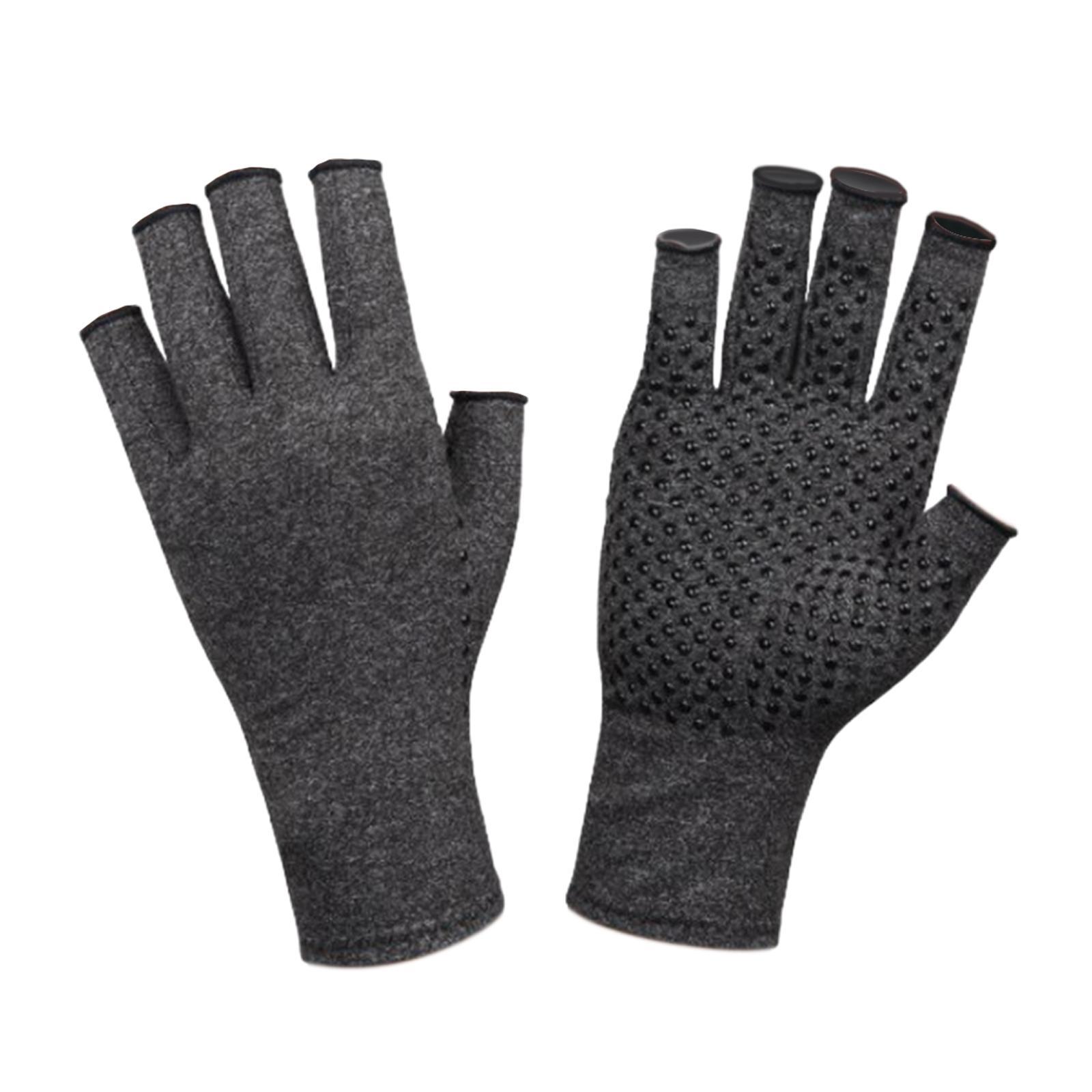 Fingerless Compression Gloves Adults Multifunctional Fitness Gloves Gaming Gloves for Typing Sports Cycling Climbing Fitness