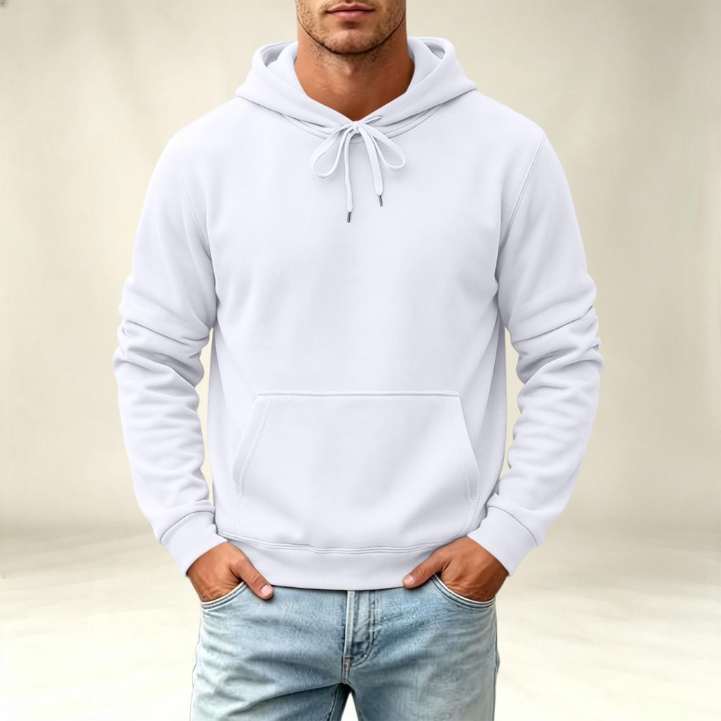 Men's Hoodie Casual Long Sleeve Pullover Sweatshirt for Fall and Winter Everyday Wear