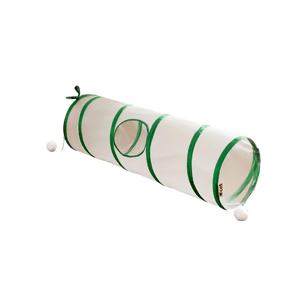 Cats Tunnel Toy - Interactive Self-Entertaining Pet Play Tube With Built-in Toys & Fabric For Cats