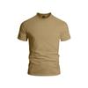 Men Plus Size Solid Color Casual Short Sleeve T Shirt