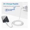Câble iPhone [1m+1m/Lot de 2] Cable Chargeur iPhone Certifié MFi Câble Lightning avec Connecteur Résistant Fil Charge Rapide Compati