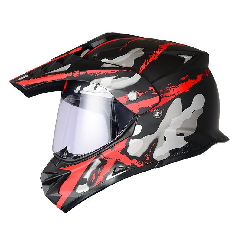 Full Face Motorcycle Helmet Off-Road Riding Adult DOT-Approved ABS All-Season Dual Sport