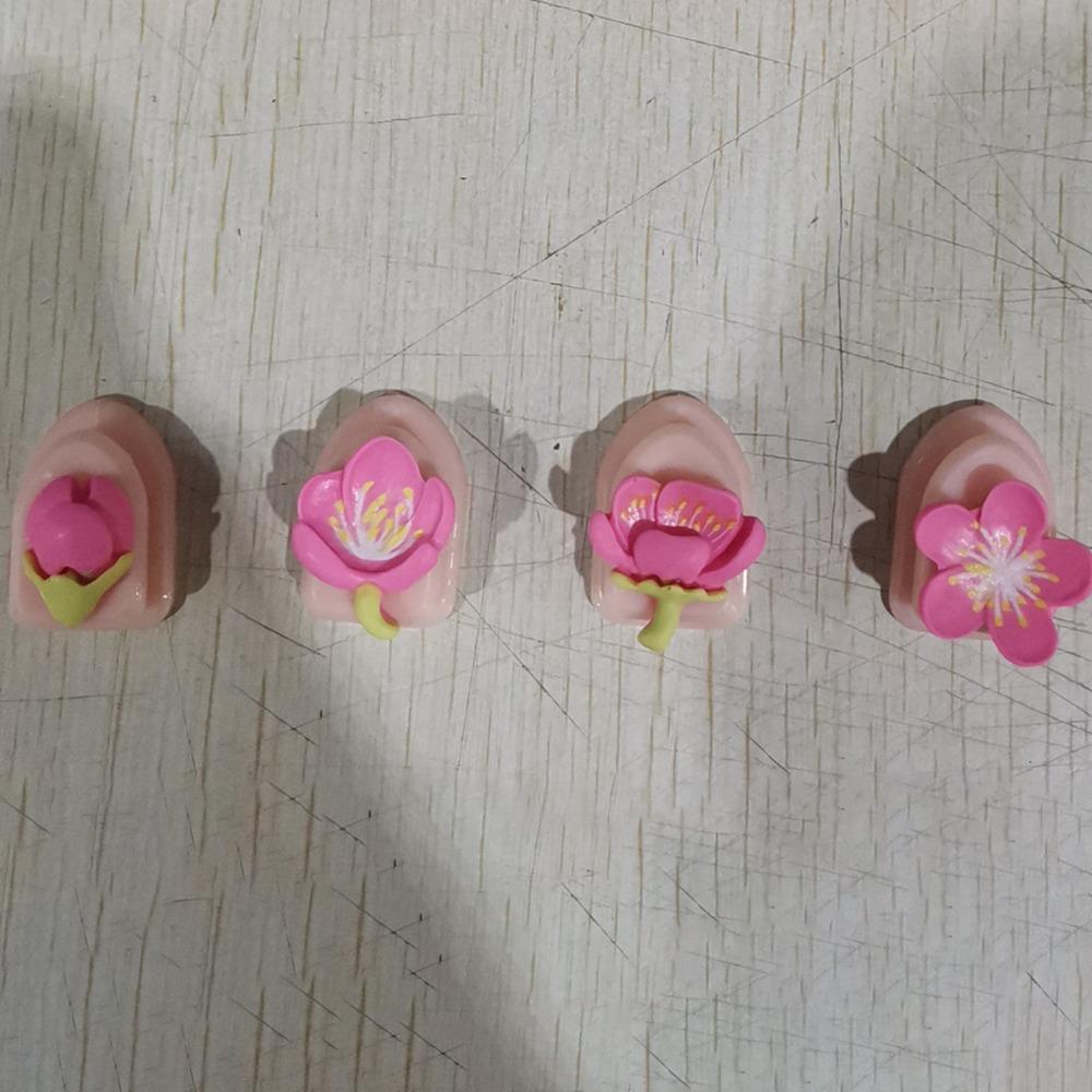 Peach Blossom Flower Car Small Hook Paste Style Car Hanging Hook Cartoon Car Hooks  Women Girl
