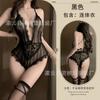 Sexy lingerie hot backless suspender one-piece sexy three-point lace perspective couple flirting pajamas
