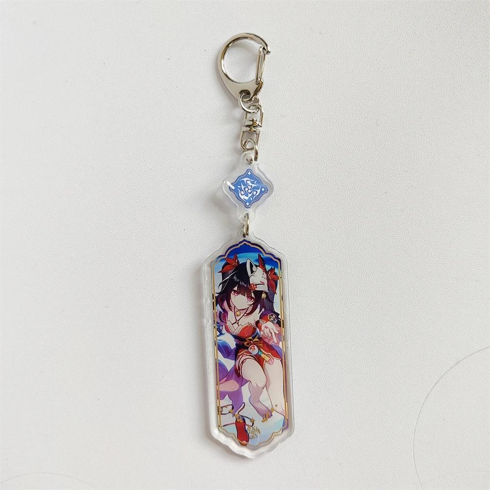 Honkai: Star Rail Keychain Sparkle Lunae Boothill Aventurine Acrylic Figure Keyring Anime Pendant Bag Gifts Accessories Women