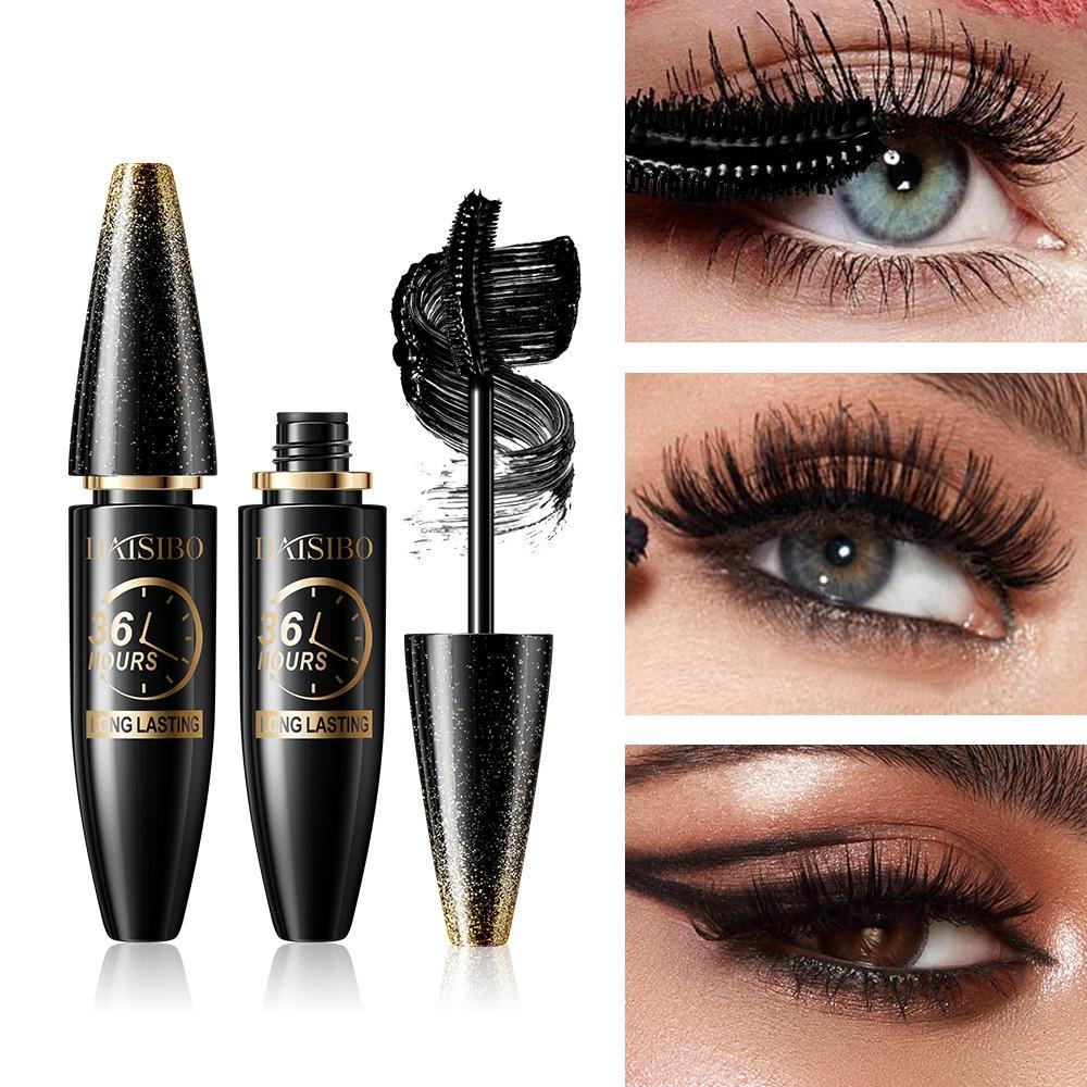 36 Hours Anti Halo Dyeing Mascara Extend Dense Mascara Golden Star Eye Black Stage Makeup