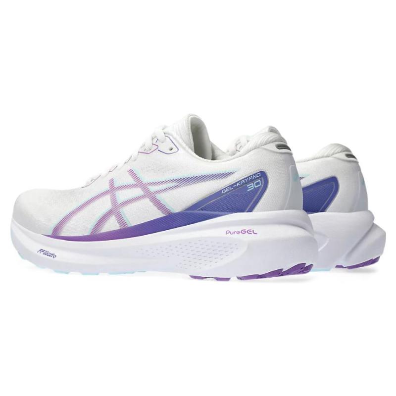 ASICS Gel Kayano 30 White Cyber Grape Women's Sneakers 1012B357-100