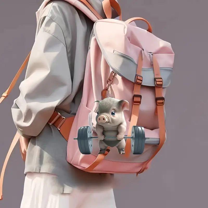 Pig Trendy Acrylic Car Charm For Eyecatching And Fun Car Interior Decor