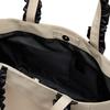 ACROMASTER AY-087 (Beige) Elegant Nylon Tote Bag for Women, Square, Large Capacity, Lightweight, Perfect for Commuting and Travel