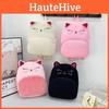 Kids Cartoon Plush Cat Backpack With Breathable Straps For Kindergarten School