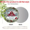 2D Flat Aluminium Cardinal Christmas Welcome Sign - Warm Winter Figurine Ornaments - Ideal for Front Door, Wall, Porch, Window Decor - Ideal