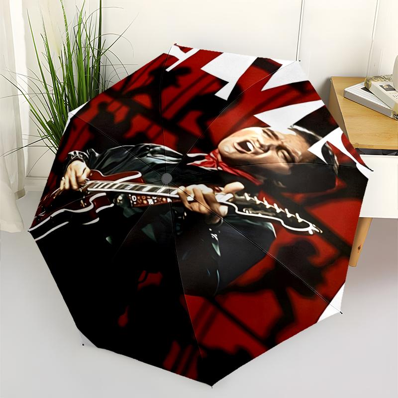 Elvis Fashionable Automatic Opening/Closing Folding Umbrella. Portable and Foldable, Ideal for Gift, Travel, and Daily Use.