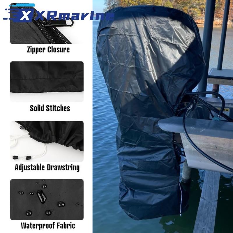 Boat Outboard Motor Engine Cover BLACK Universal Trailerable 79*67 60HP To 100HP