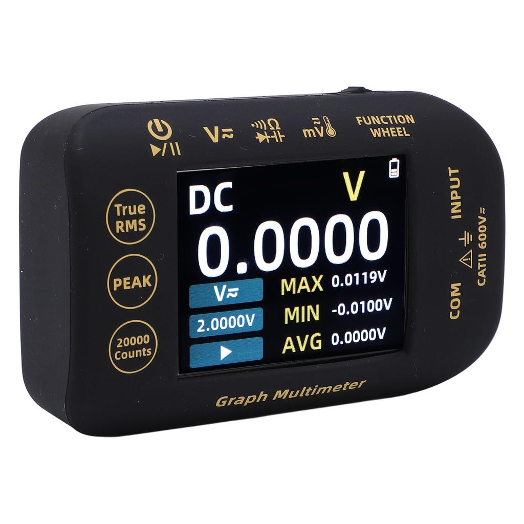 PV Digital Multimeter 20000 Counts 2.8 Inch TFT Screen Rechargeable Graphical Multimeter Photovoltaic Electrical Tester