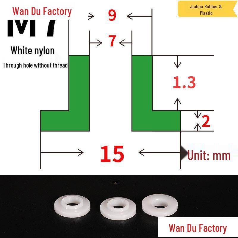 T-Shaped Nylon Insulating Bushing Spacer for M3-M35 Threads