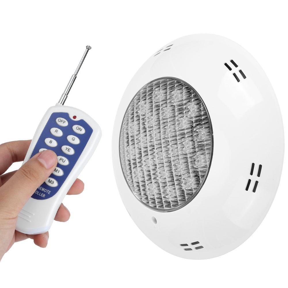 24LED Swimming Pool Light 24W Colorful Remote Control Underwater Lights Decoration AC12V