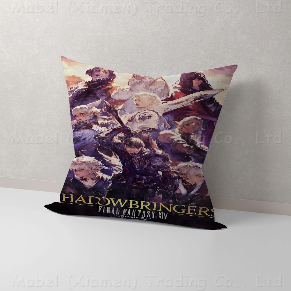 Final Fantasy Game Series Personalized Picture Text Home Decorative Pillows Household Gifts 45x45cm