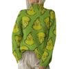 Julegensere for kvinner Strikkegenser Søt skjorte Høst Turtleneck Pullover Topper