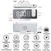 FM Radio LED Digital Smart Alarm Clock Watch Table Electronic Desktop Clocks USB Wake Up Clock with 180° Time Projection Snooze