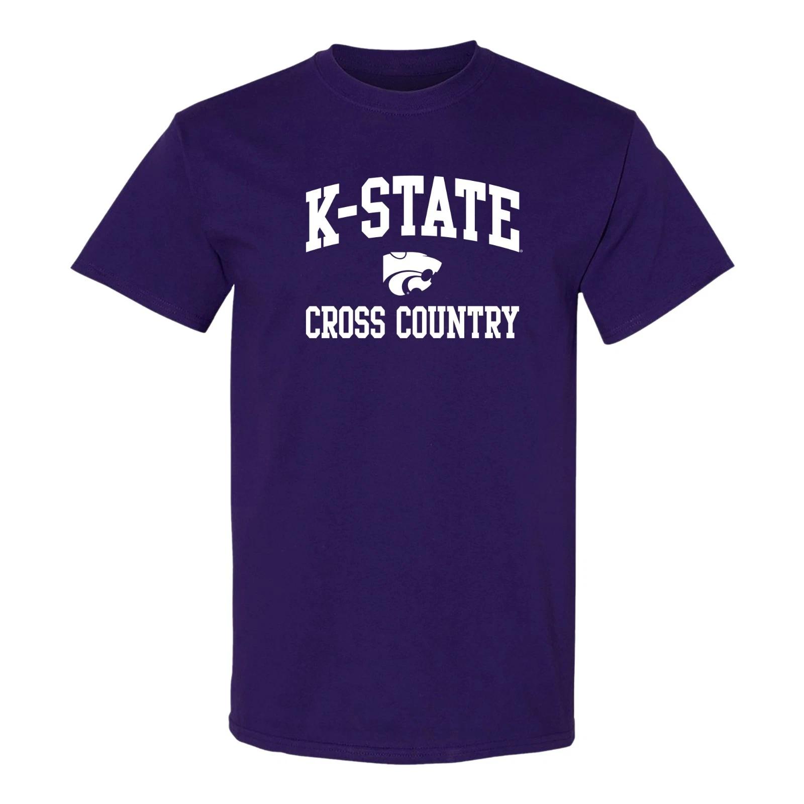 K-State Arch Logo Cross Country T-Shirt - Purple 2XL