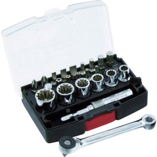 Suekage Tools Mini Reverse Spline Socket Set & Pro-Auto MRG-1425S
