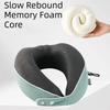 Portable Breathable Fabric U-shaped Pillow Slow Rebound With Storage Bag Travel Pillow Foldable Neck Pillow Office