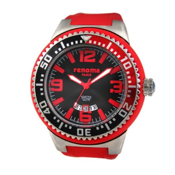 [RENOMA WATCH] RENOMA WATCH 100M Diver Water-Resistant Rubber Band Watch RE130