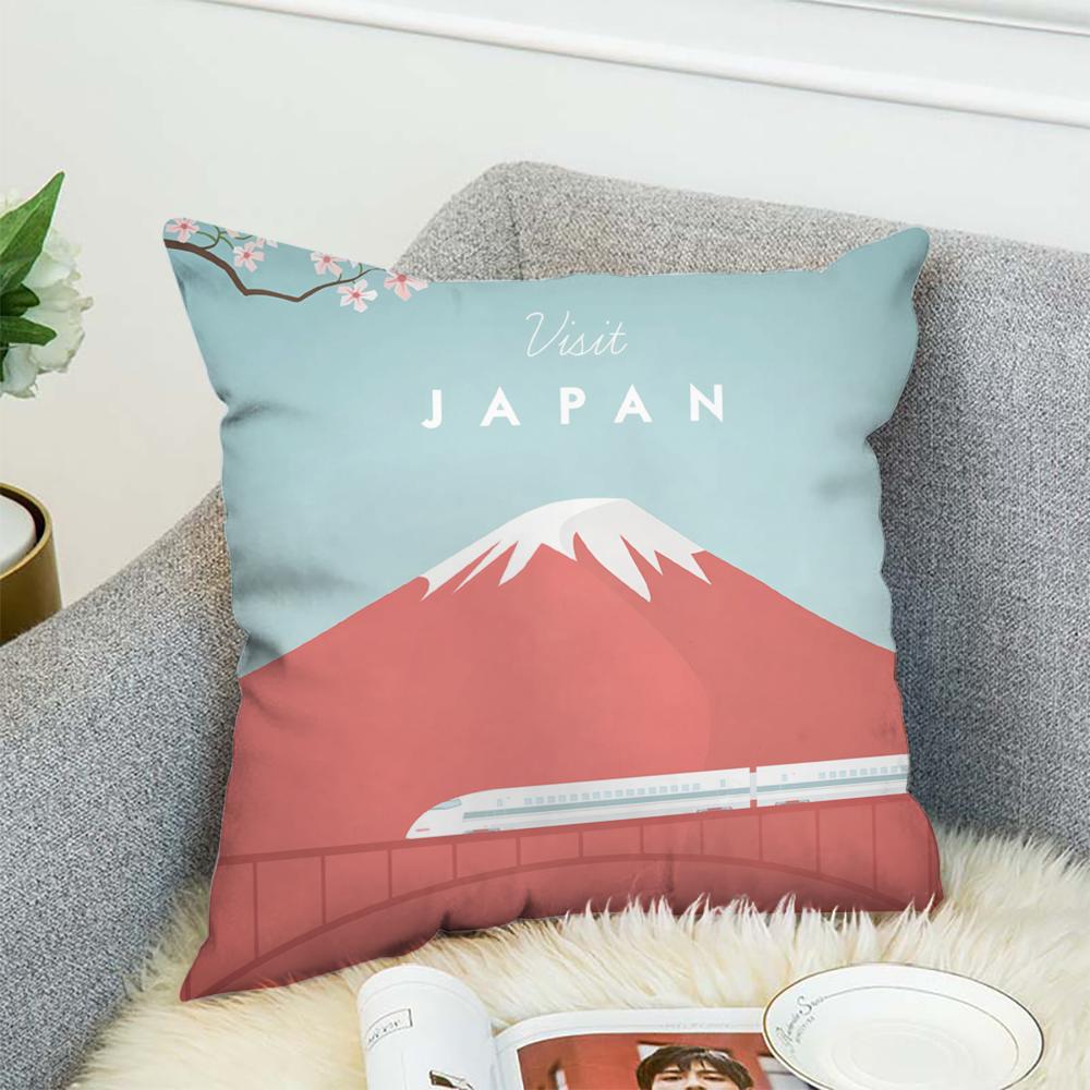 H-Henry Art Pillow Case For Car Sofa Decorative Home Double-sided Print Plush Square Throw Pillow Cushion Cover